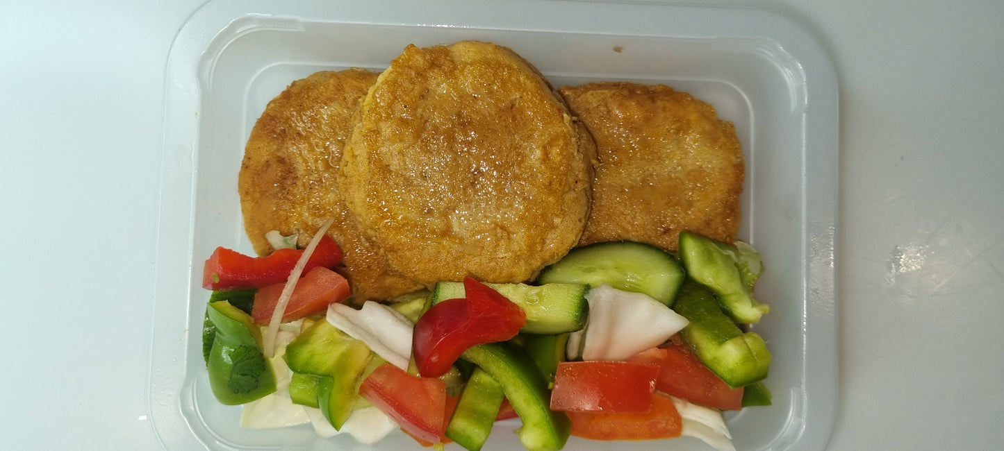 Chicken Shami Kabab with Fresh Vegetables 350g (KETO)