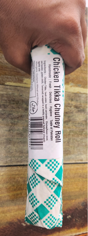 Chicken Tikka Chutney Paratha Roll