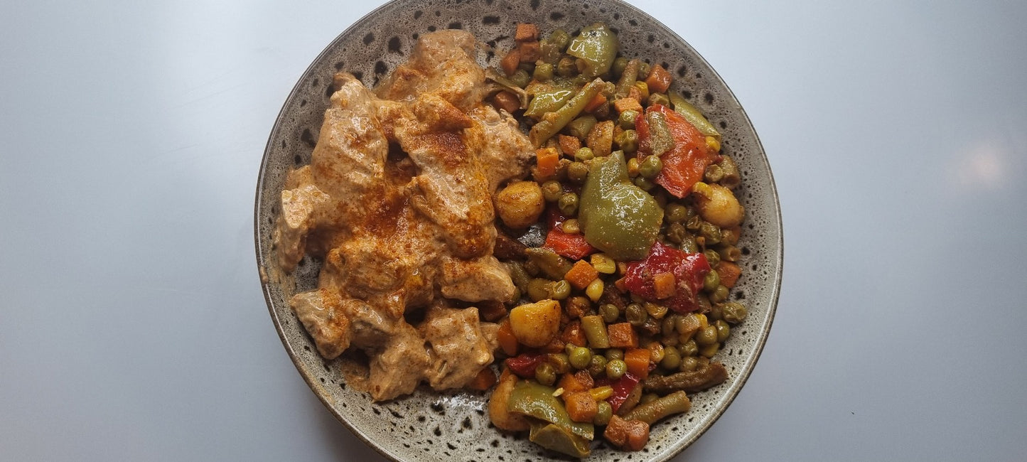 Chipotle Chicken Tikka with Roasted Vegetables 350g (KETO)