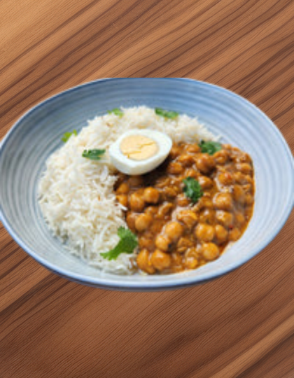 Chickpeas Curry with Rice & Egg 350g