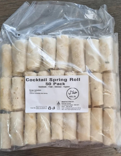 Cocktail Spring Roll 50 Pack (Frozen)