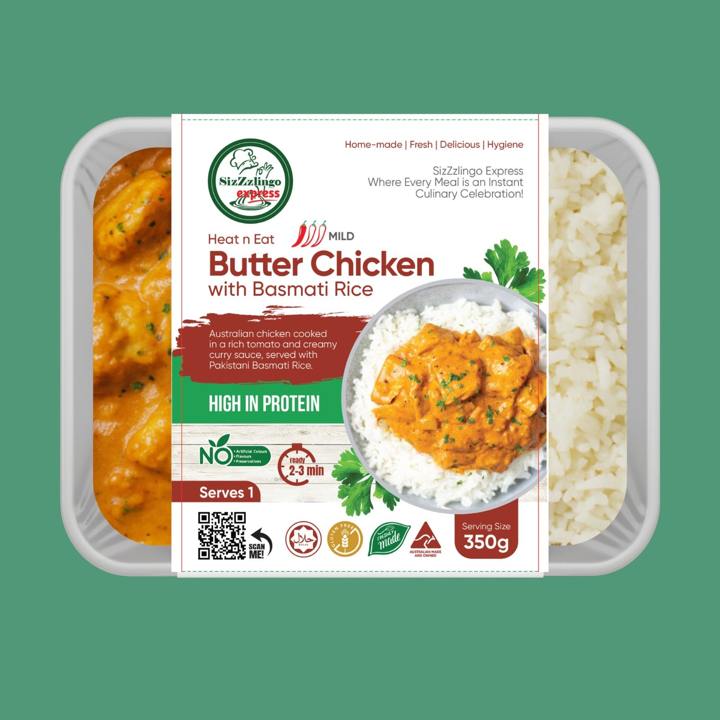 Butter Chicken with Basmati Rice 350g