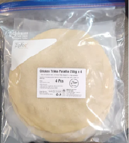 Chicken Tikka Paratha – 250g x 4 pieces (Valued pack, Frozen)