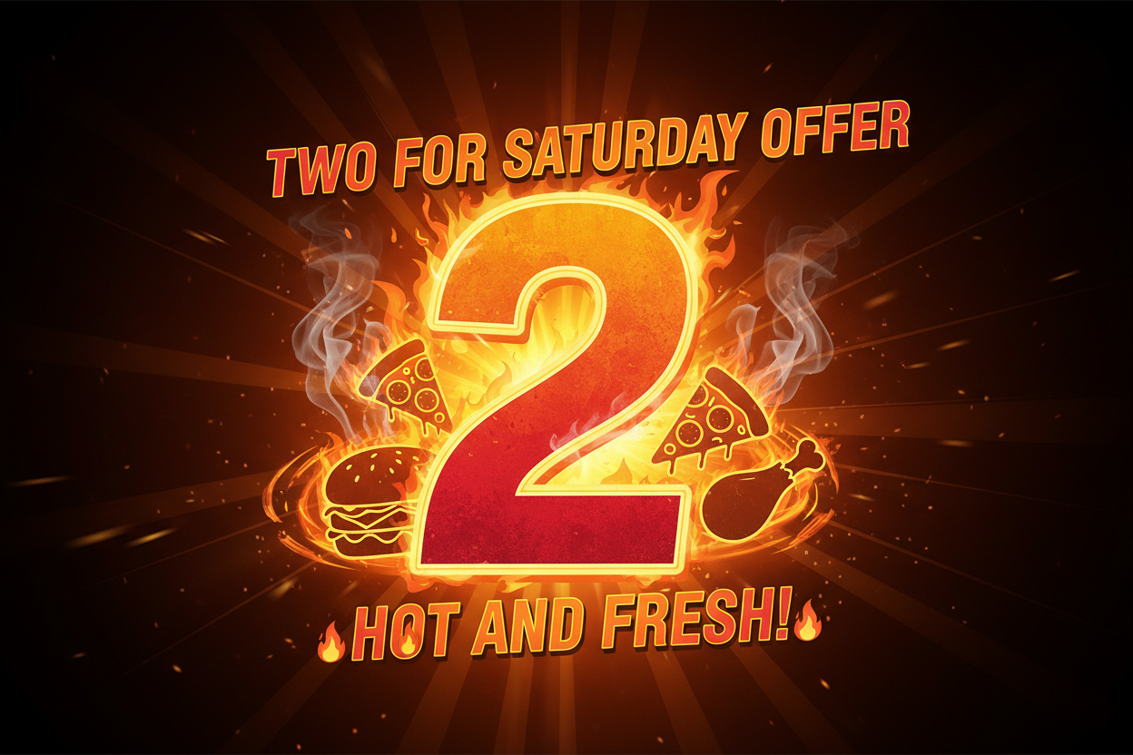 TWO (2) for SATURDAY