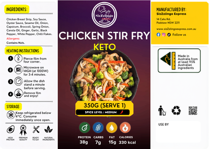 Chicken Stir Fry 350g (KETO)
