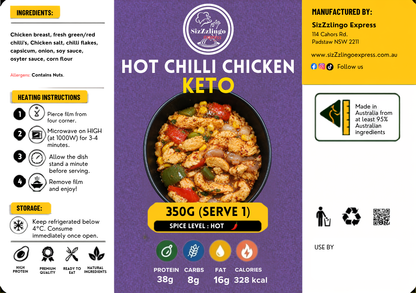 Hot Chilli Chicken 350g (KETO)