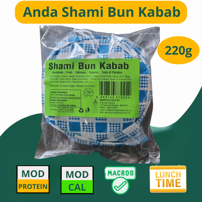 Shami Bun Kabab Burger (Lahori Style)