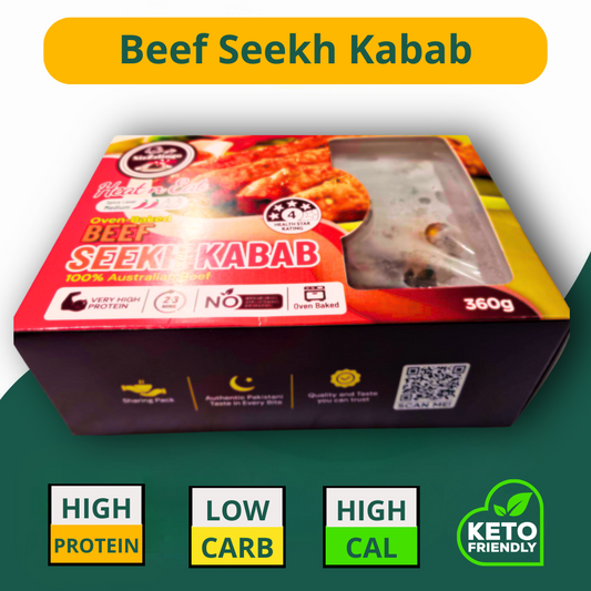 Beef Seekh Kabab 360g (Fully cooked)