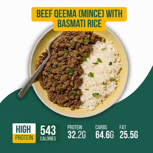 Beef Qeema (mince) with Basmati Rice 350gm