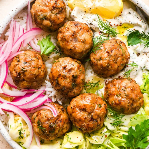 Chicken Meatballs with Fresh Vegetables 350g (KETO)