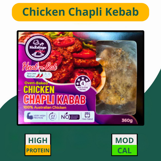 Chicken Chapli Kebab – 360g (Fully cooked)