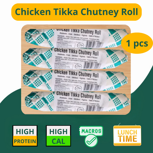 Chicken Tikka Chutney Paratha Roll