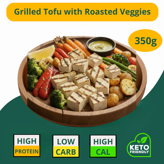 Grilled Tofu with Roasted Veggies - 350g (Vegan)