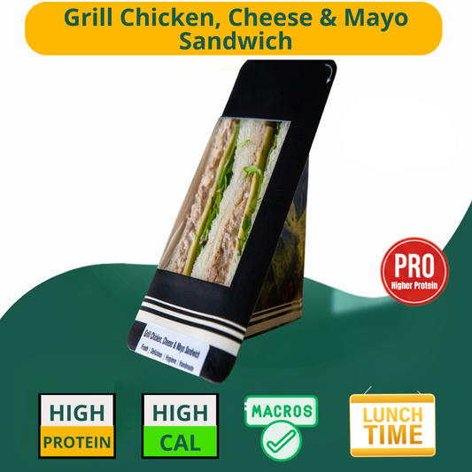[PRO] Grilled Chicken, Cheese & Mayo Sandwich