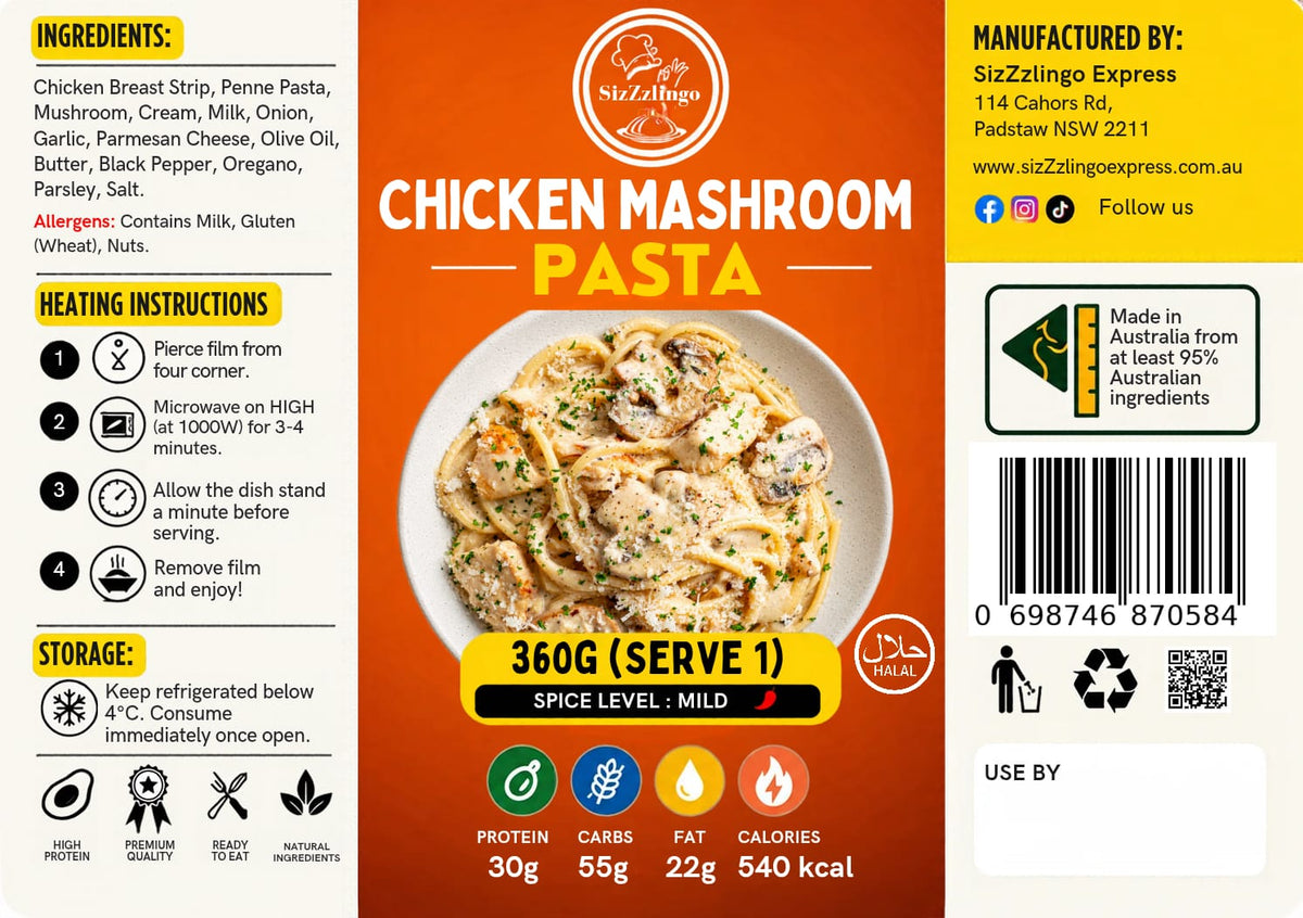 Creamy Chicken Mashroom Pasta 360g