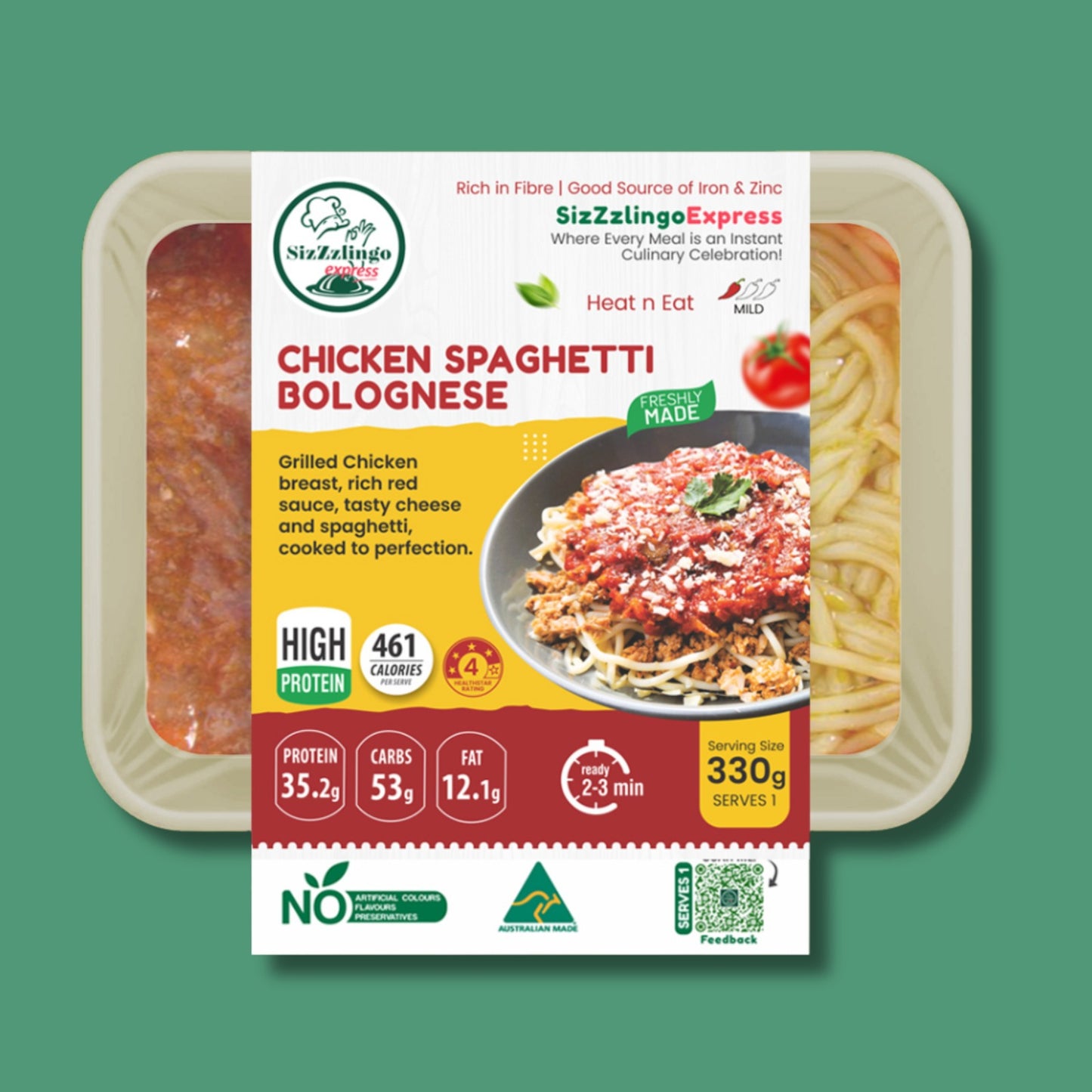 Chicken Spaghetti Bolognese 330gms